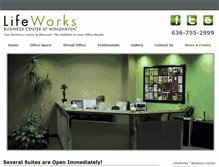 Tablet Screenshot of lifeworksbusinesscenter.com